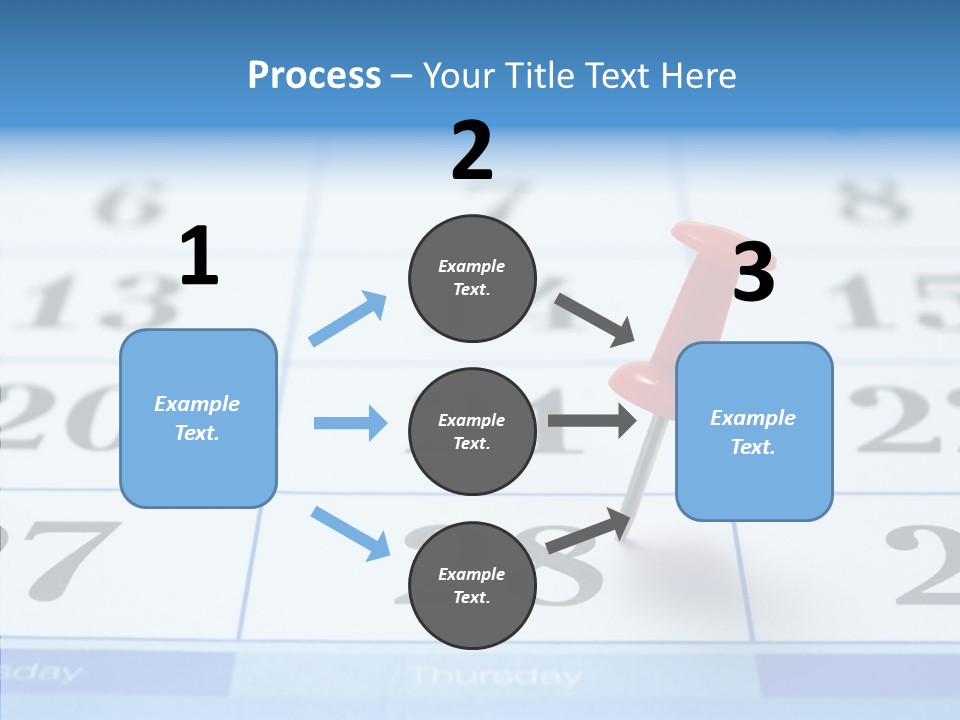 Red Square Calendar PowerPoint Template