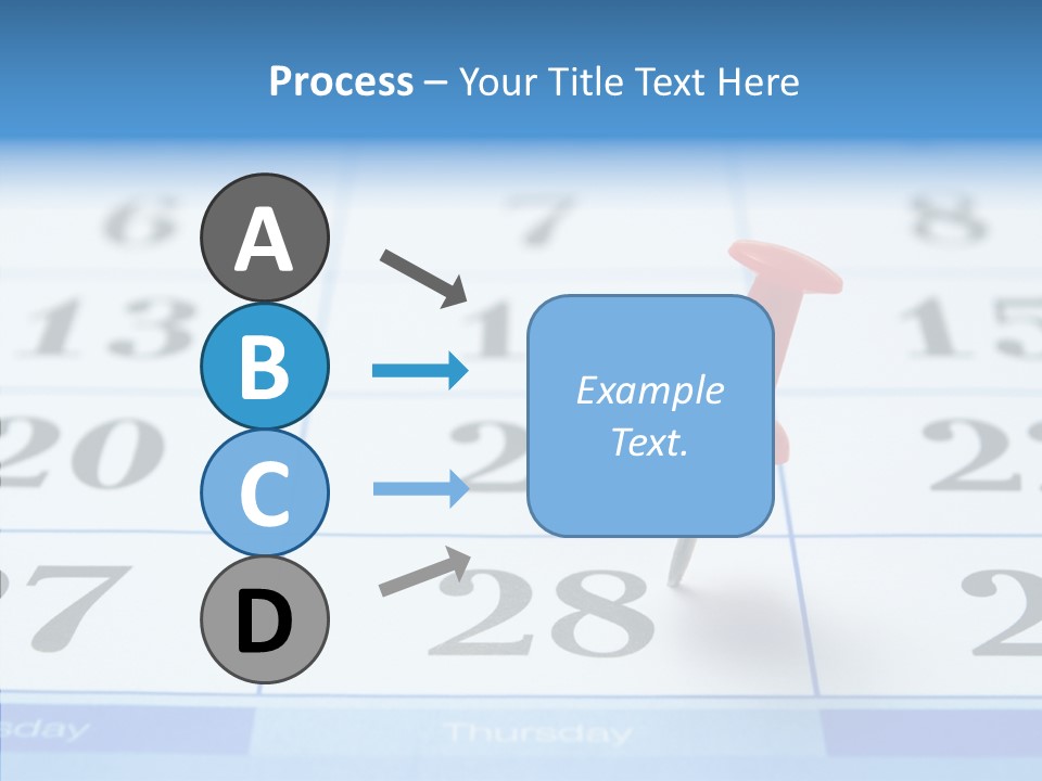 Red Square Calendar PowerPoint Template