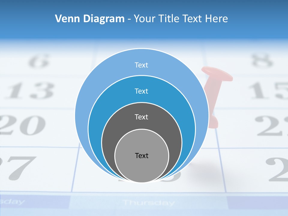 Red Square Calendar PowerPoint Template