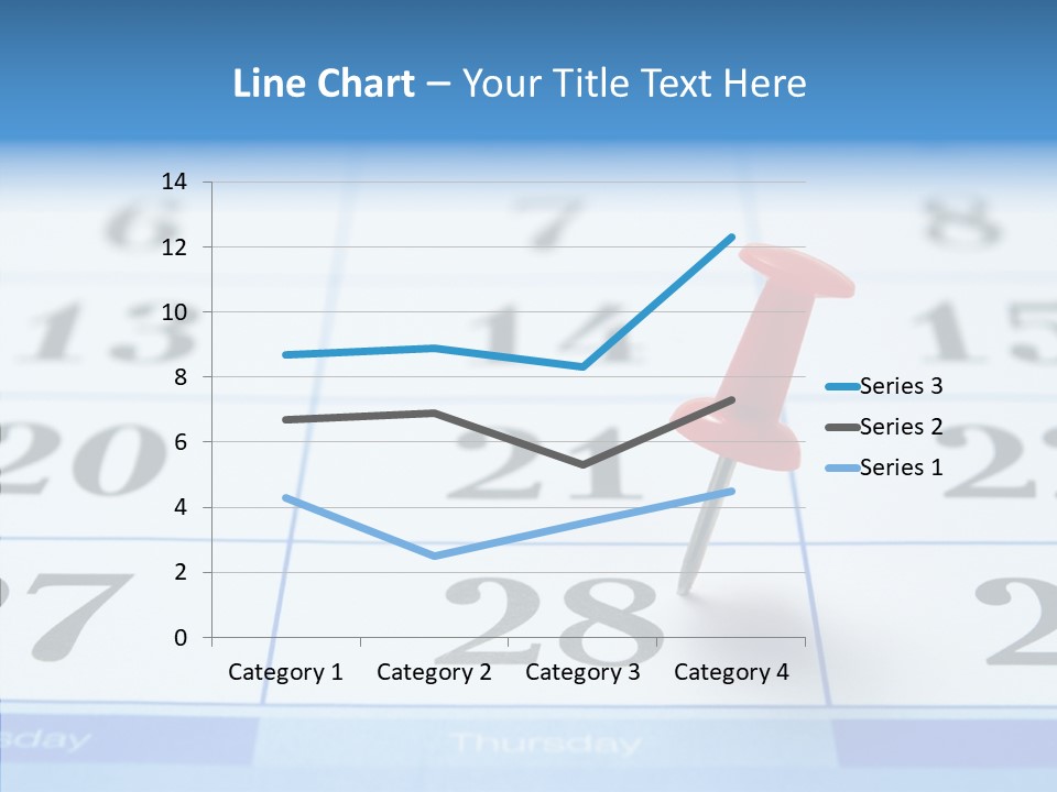 Red Square Calendar PowerPoint Template