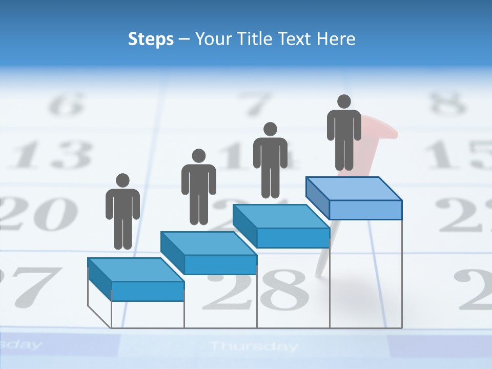 Red Square Calendar PowerPoint Template