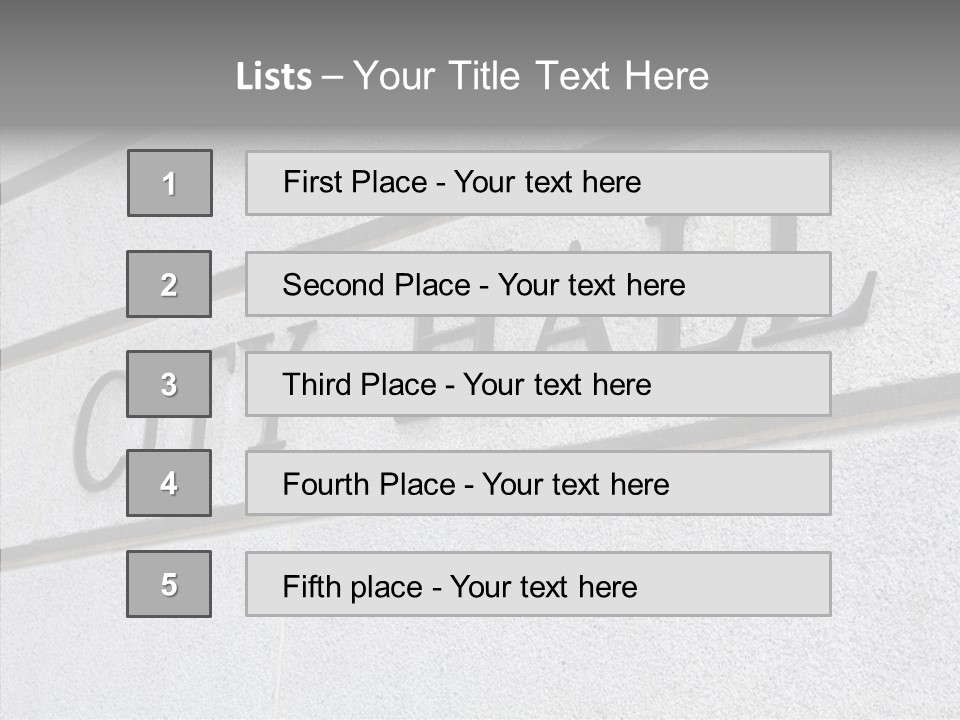 Local Government Town Mayoral PowerPoint Template