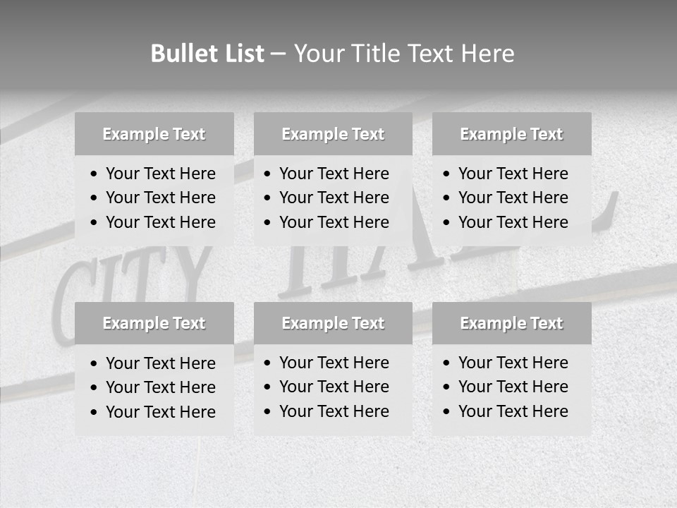 Local Government Town Mayoral PowerPoint Template