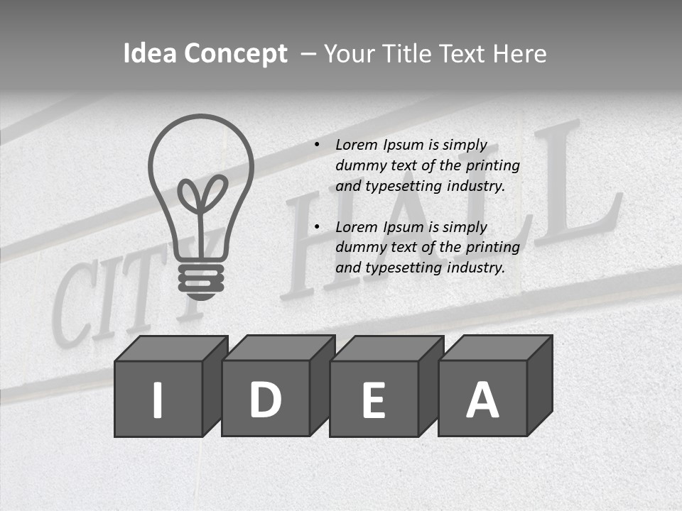 Local Government Town Mayoral PowerPoint Template