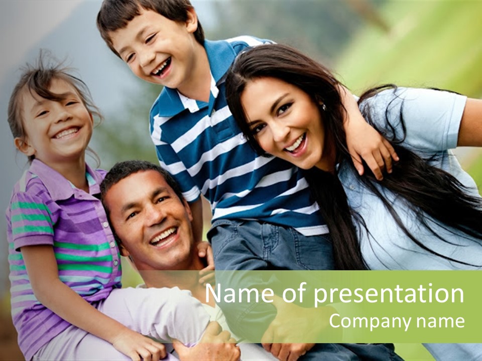 Daughter Latinamerican Male PowerPoint Template