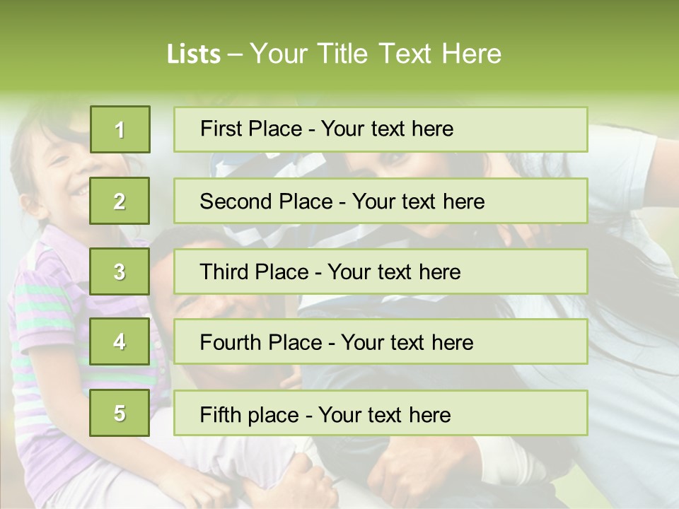 Daughter Latinamerican Male PowerPoint Template