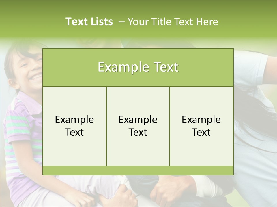 Daughter Latinamerican Male PowerPoint Template