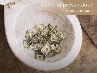 Metaphor Lost Payment PowerPoint Template