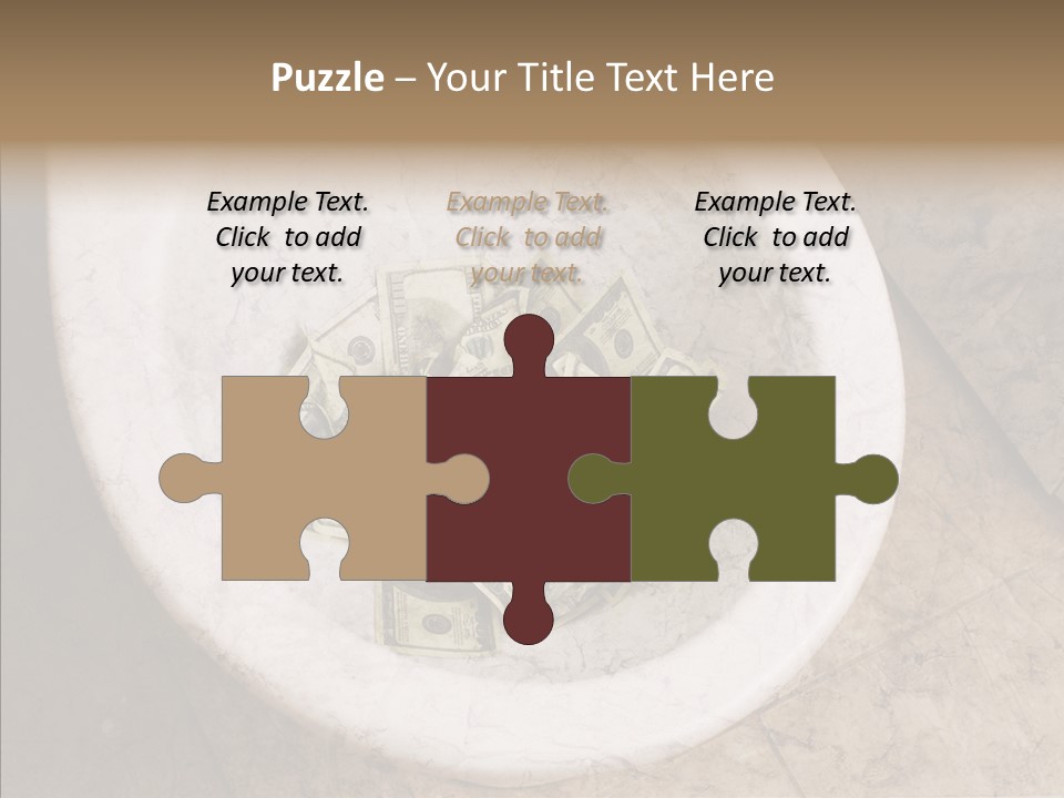 Metaphor Lost Payment PowerPoint Template