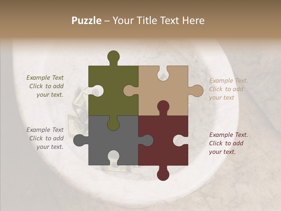 Metaphor Lost Payment PowerPoint Template