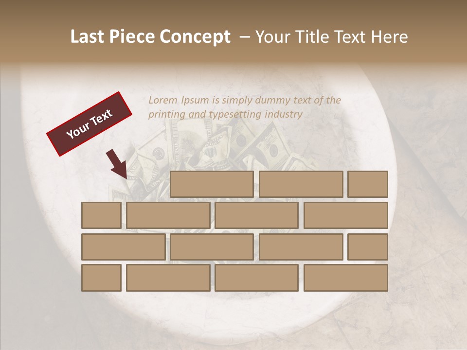 Metaphor Lost Payment PowerPoint Template