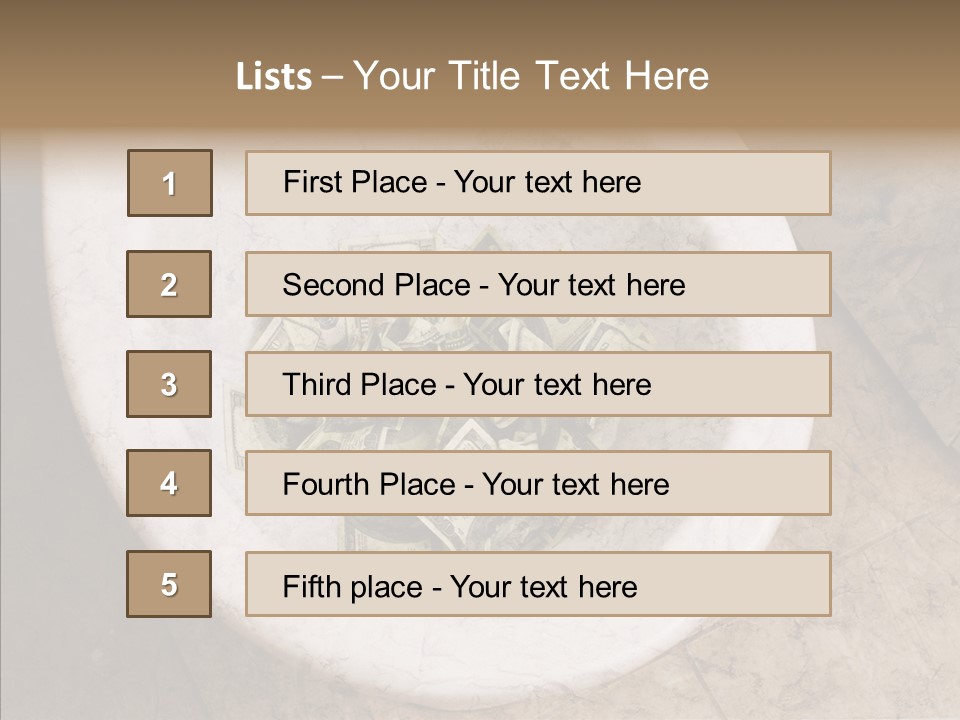 Metaphor Lost Payment PowerPoint Template