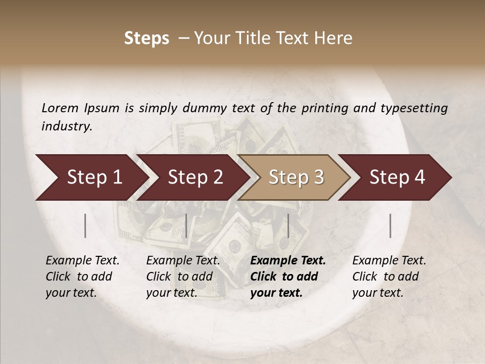 Metaphor Lost Payment PowerPoint Template