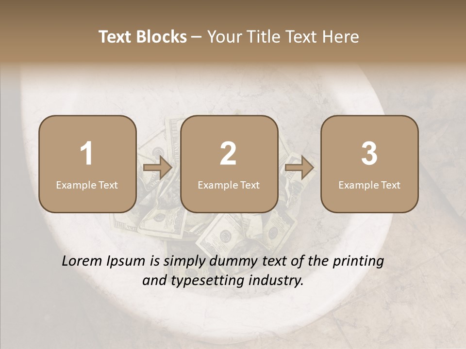 Metaphor Lost Payment PowerPoint Template