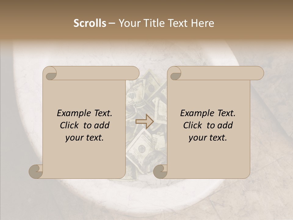 Metaphor Lost Payment PowerPoint Template
