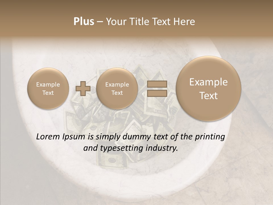 Metaphor Lost Payment PowerPoint Template