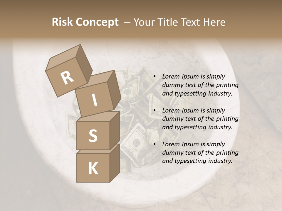 Metaphor Lost Payment PowerPoint Template