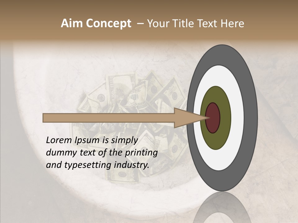 Metaphor Lost Payment PowerPoint Template