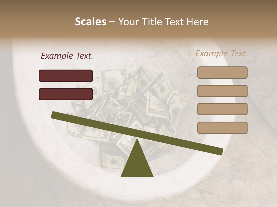 Metaphor Lost Payment PowerPoint Template
