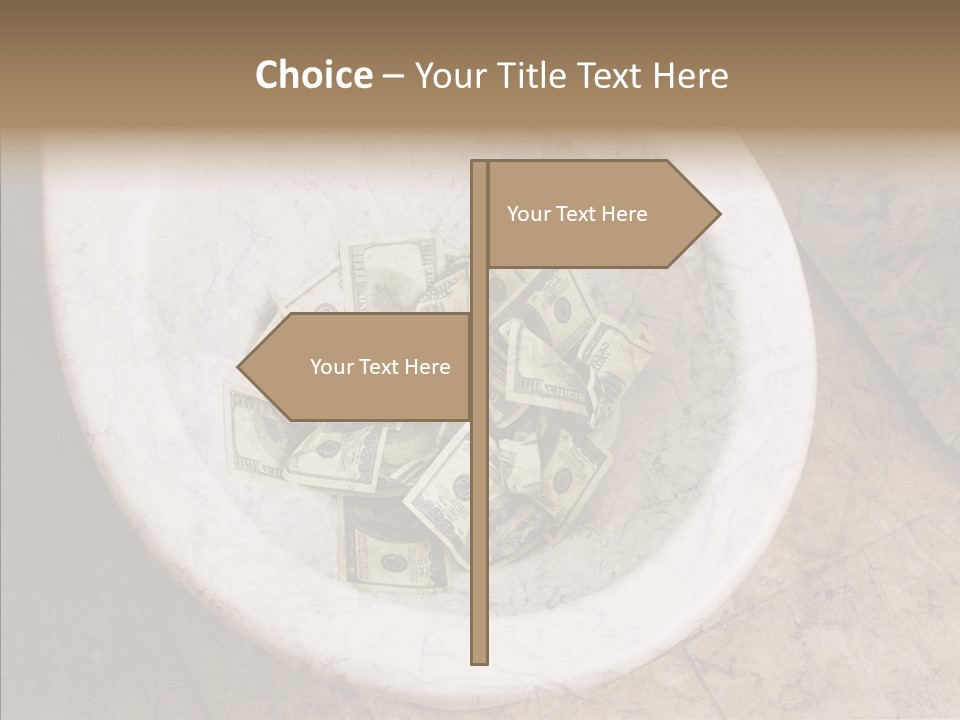 Metaphor Lost Payment PowerPoint Template