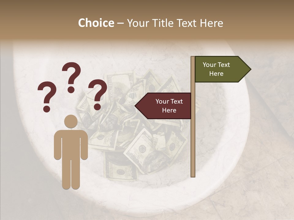 Metaphor Lost Payment PowerPoint Template