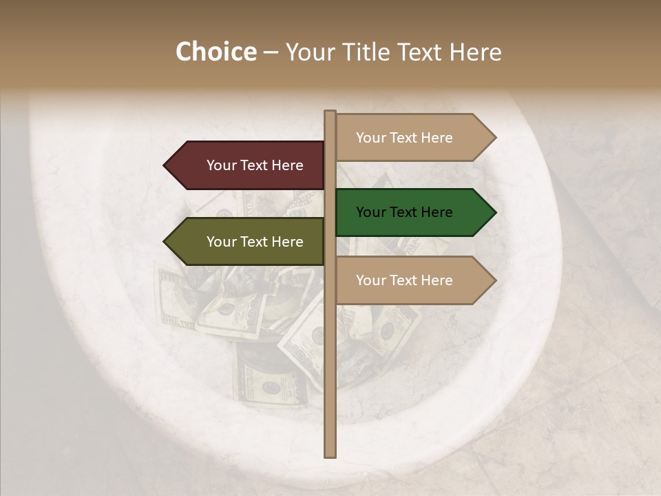 Metaphor Lost Payment PowerPoint Template