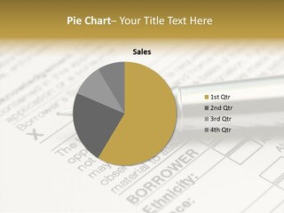 Finance Bank Signature PowerPoint Template