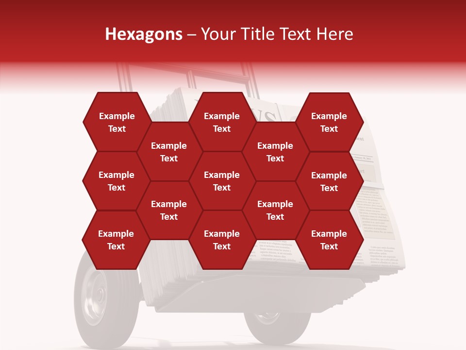 Handtruck Newspaper Tabloid PowerPoint Template