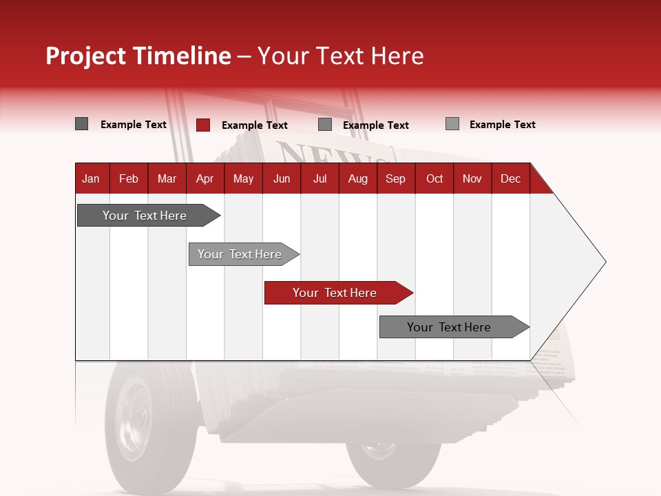 Handtruck Newspaper Tabloid PowerPoint Template