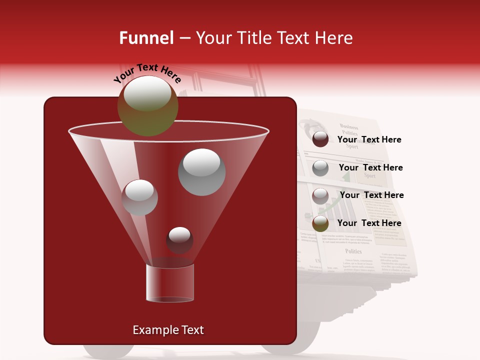 Handtruck Newspaper Tabloid PowerPoint Template
