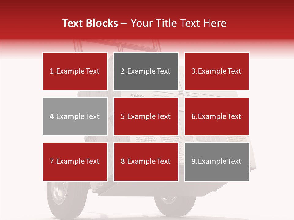 Handtruck Newspaper Tabloid PowerPoint Template