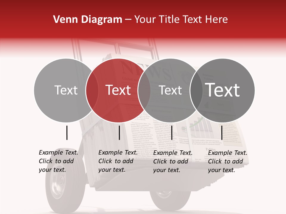 Handtruck Newspaper Tabloid PowerPoint Template