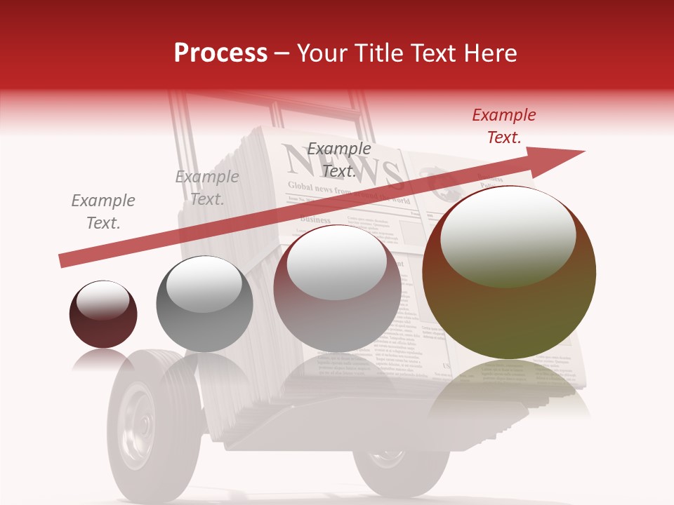 Handtruck Newspaper Tabloid PowerPoint Template