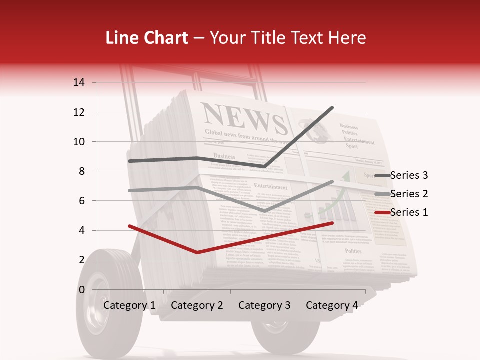 Handtruck Newspaper Tabloid PowerPoint Template