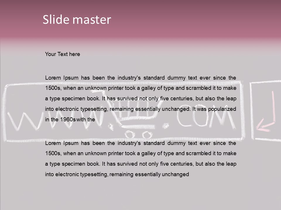 Address Http Web PowerPoint Template