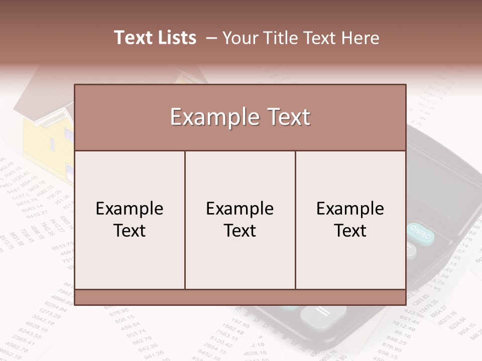 House White Home PowerPoint Template