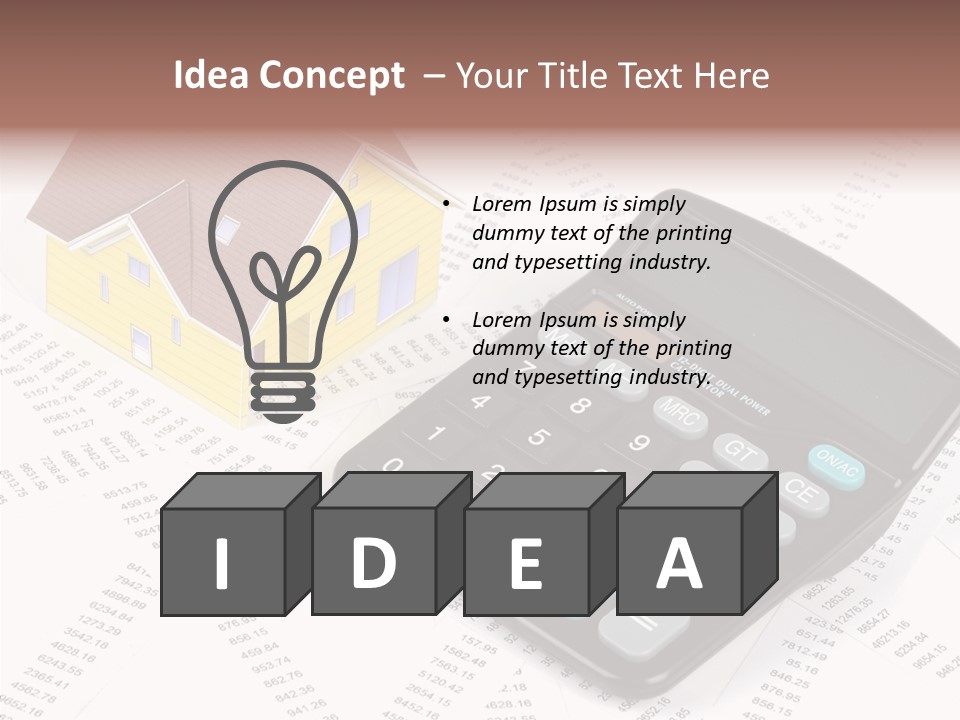 House White Home PowerPoint Template