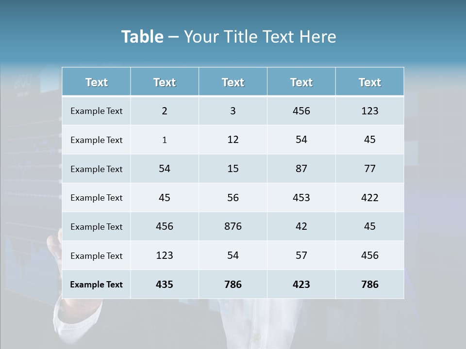Hand Finger Background PowerPoint Template