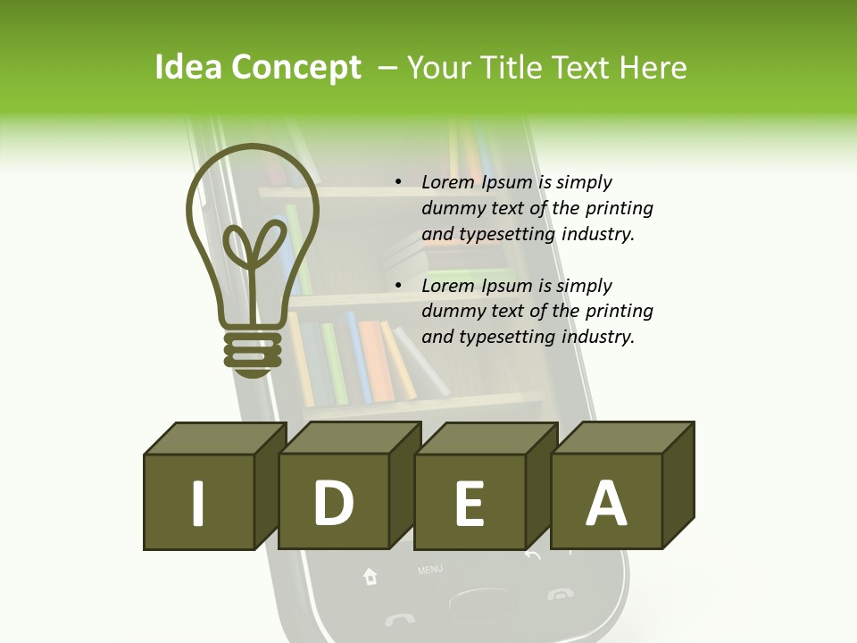 Database Education Idea PowerPoint Template