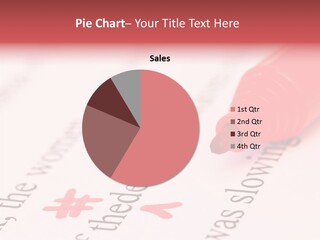 Red Correction Color PowerPoint Template