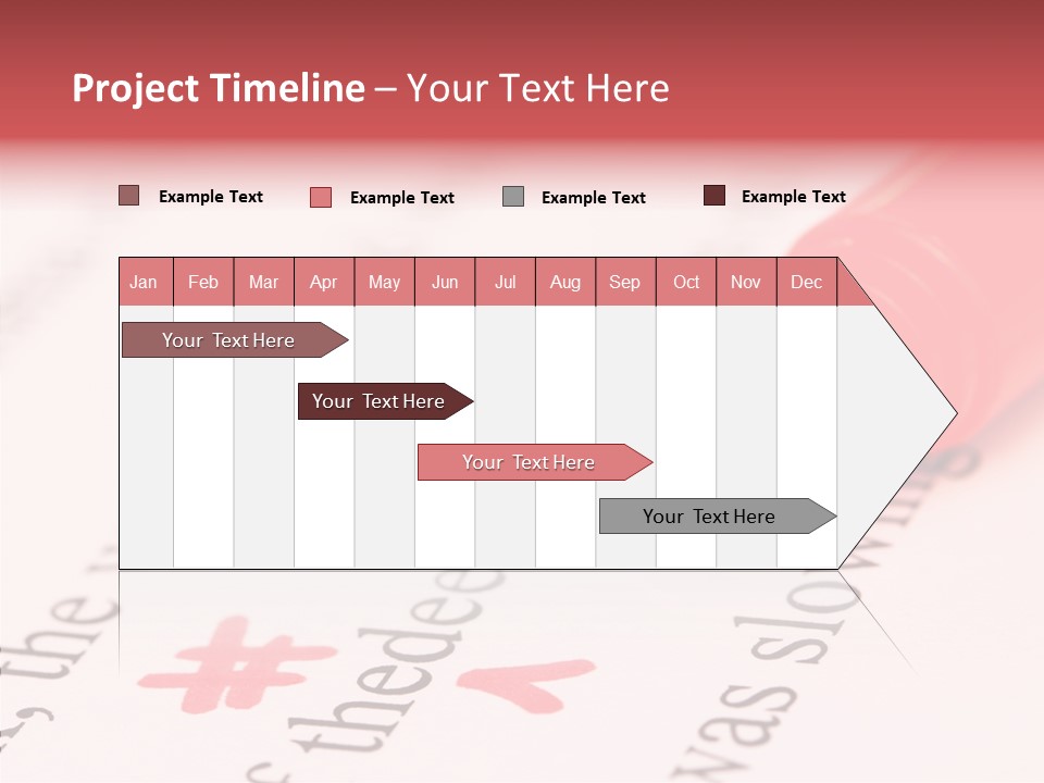 Red Correction Color PowerPoint Template