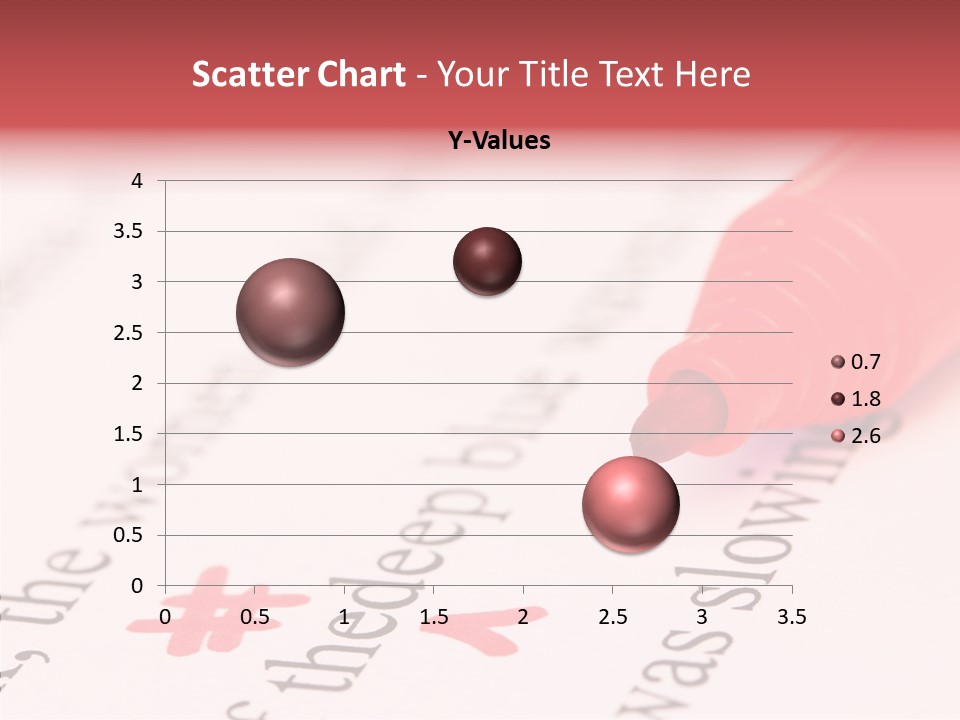 Red Correction Color PowerPoint Template