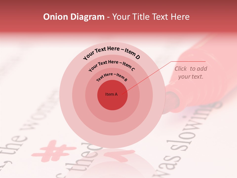Red Correction Color PowerPoint Template