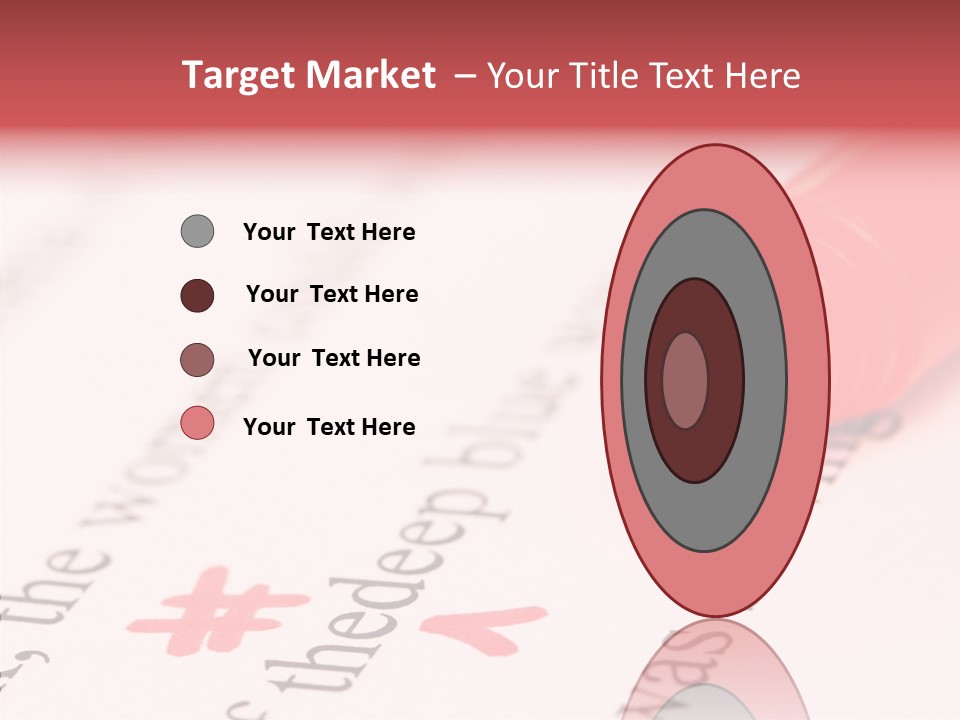 Red Correction Color PowerPoint Template