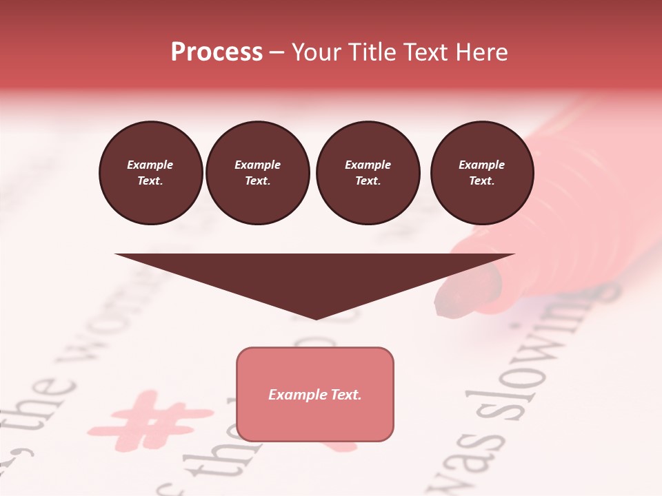 Red Correction Color PowerPoint Template