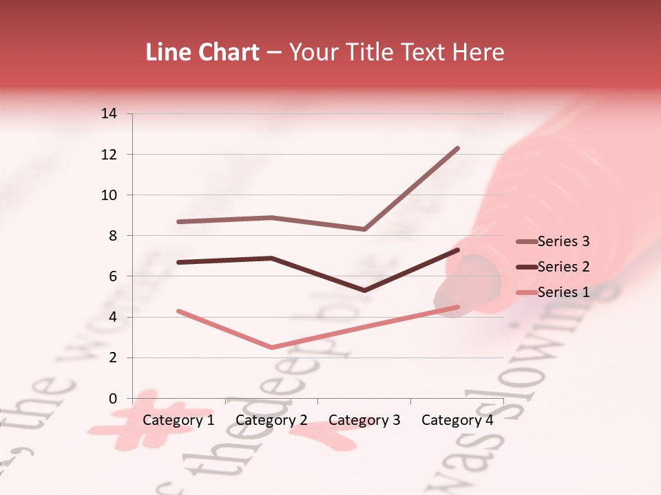 Red Correction Color PowerPoint Template