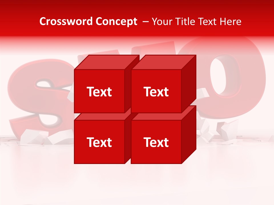 Traffic Text Seo PowerPoint Template