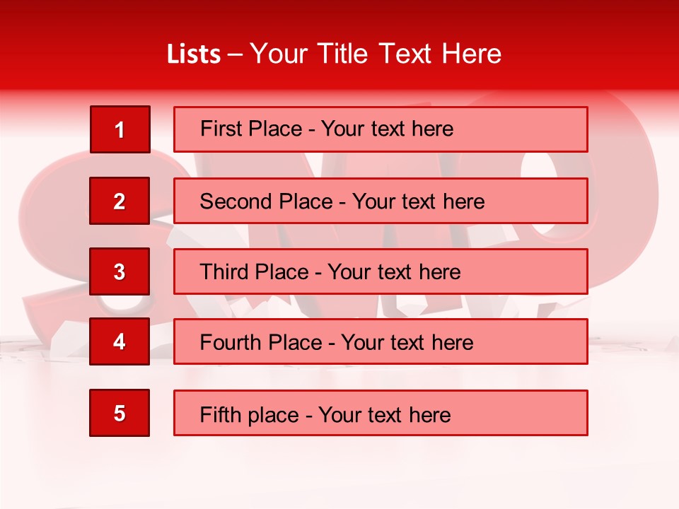 Traffic Text Seo PowerPoint Template