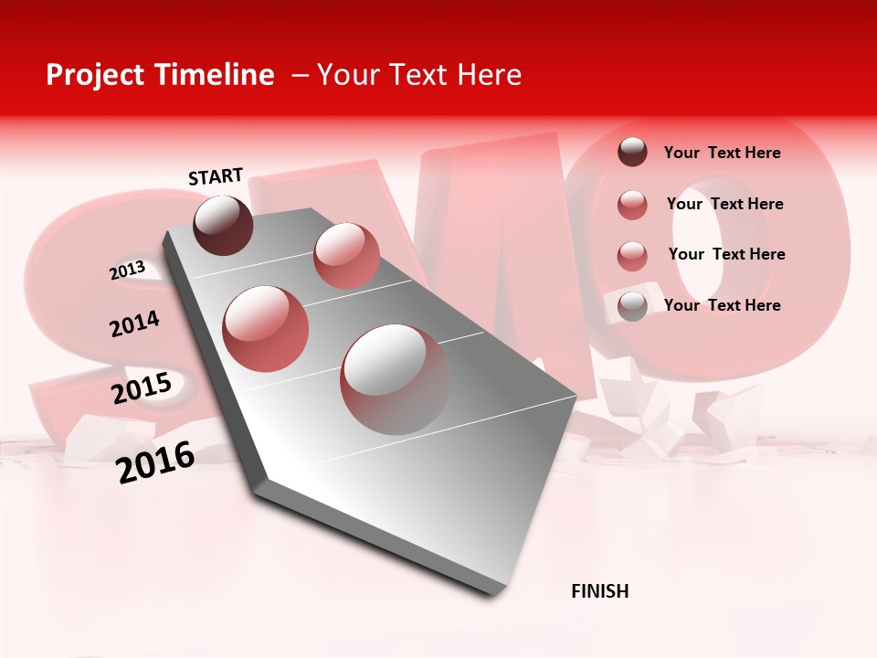 Traffic Text Seo PowerPoint Template