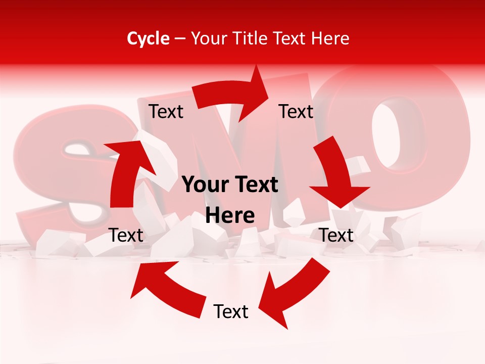 Traffic Text Seo PowerPoint Template